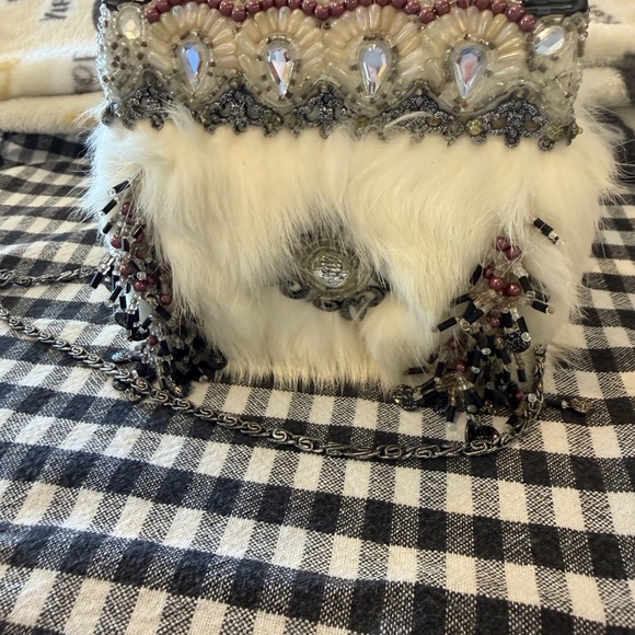 Mary Frances Mini Rabbit Fur Clutch - Picture 4 of 10